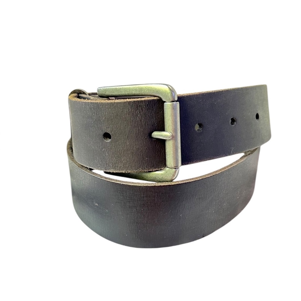 Vintage LUCKY Brand Black Genuine Leather Dress Belt For Men Size 34 USA